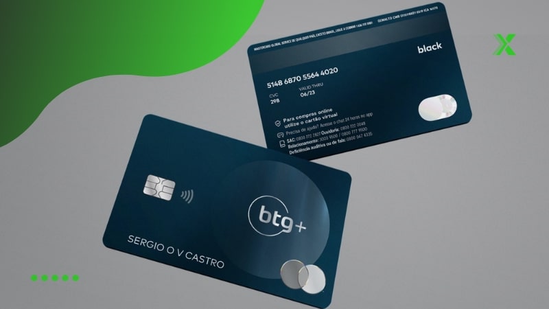 Produto financeiro BTG+ Mastercard Black